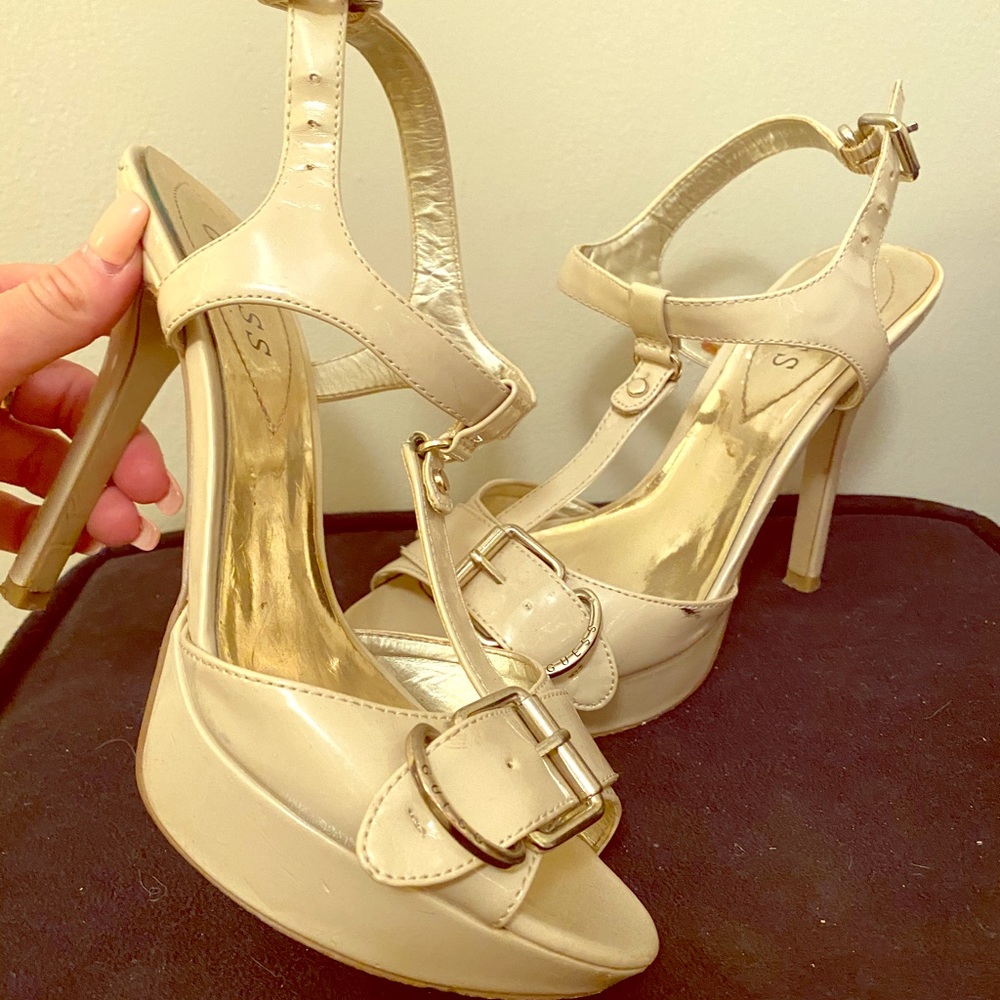 GUESS nude heels